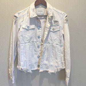 Blank NYC white denim jacket size XS